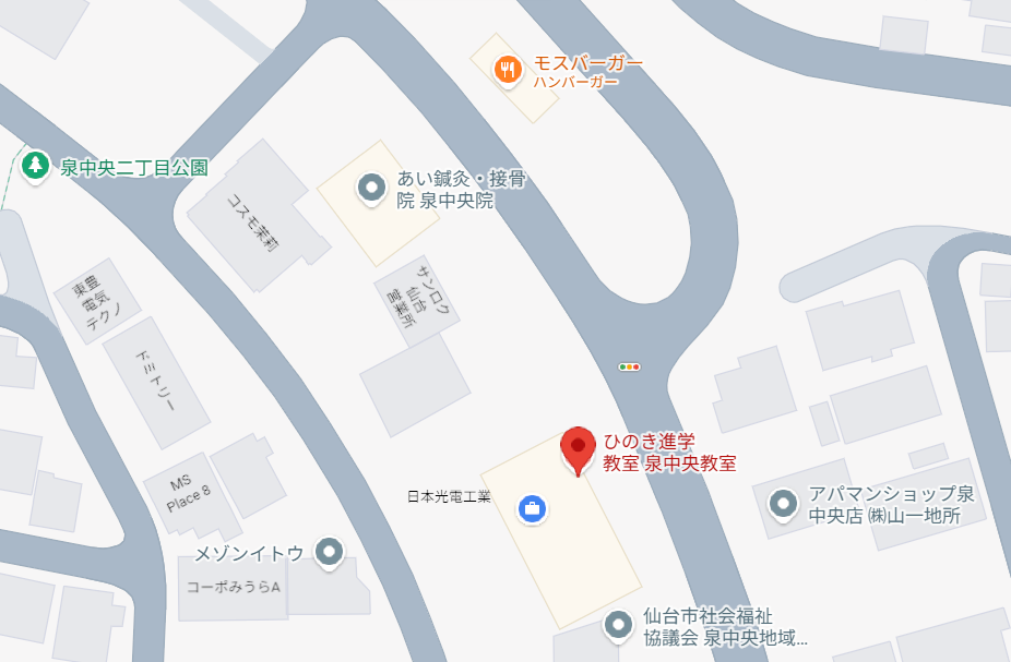 泉中央本部教室の地図