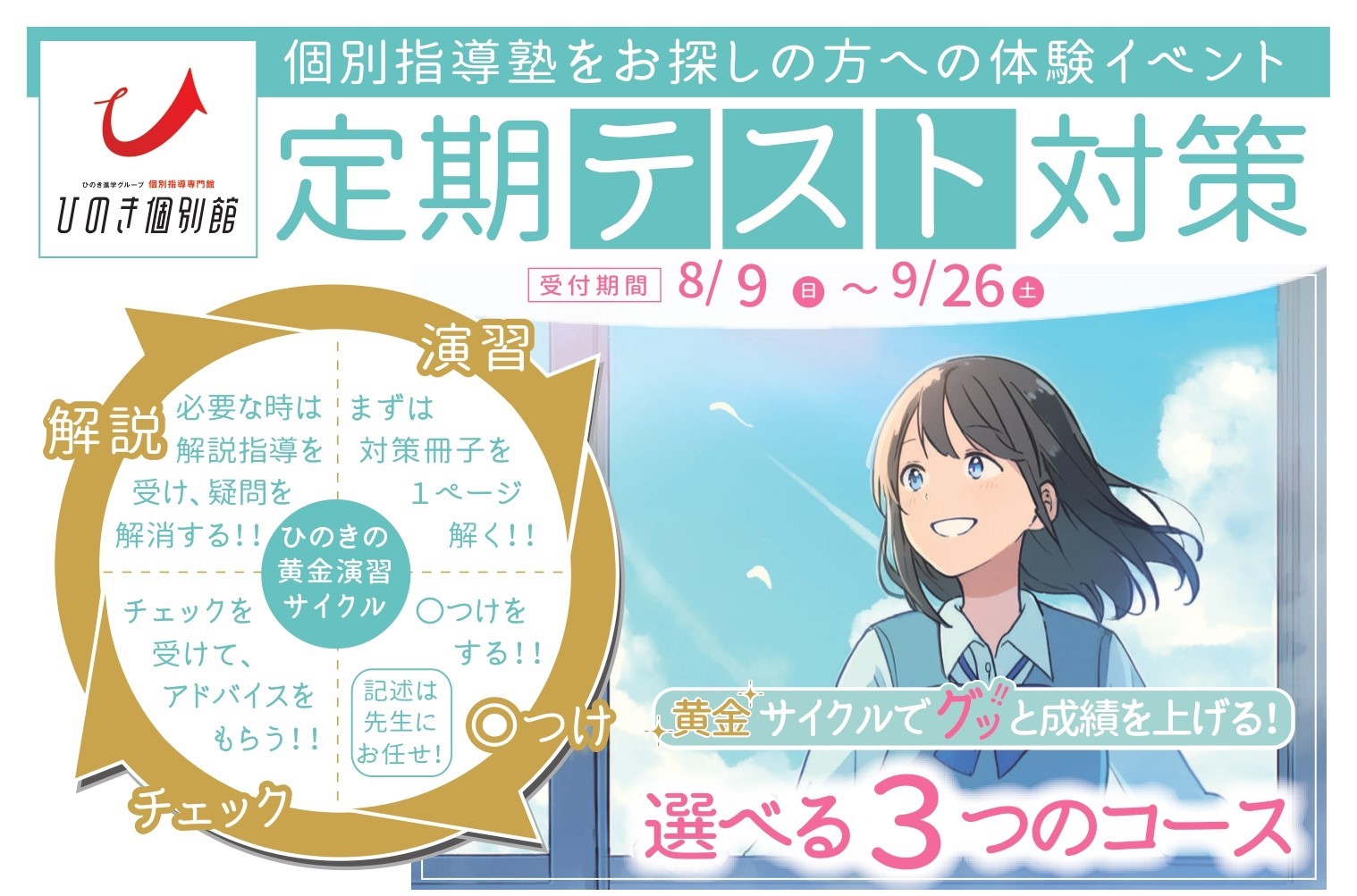 塾 合格実績 小学生 中学生 高校生 受験 仙台 宮城県公立入試 新年度 定期テスト 夏期講習 テスト対策